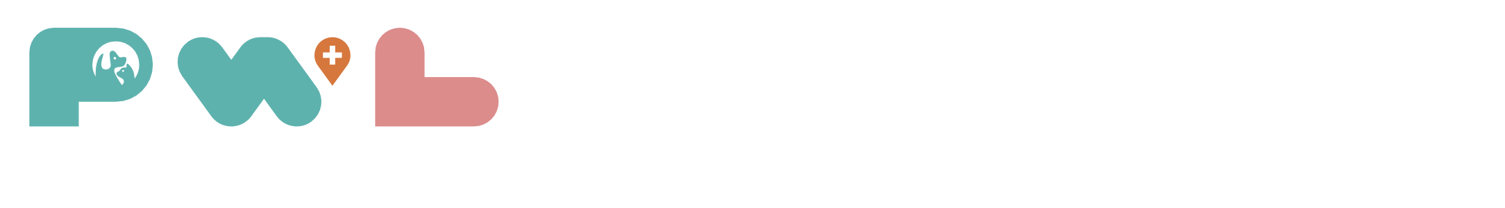 動物病院川崎菅生ペットウェルネスラボロゴ白文字背景透過